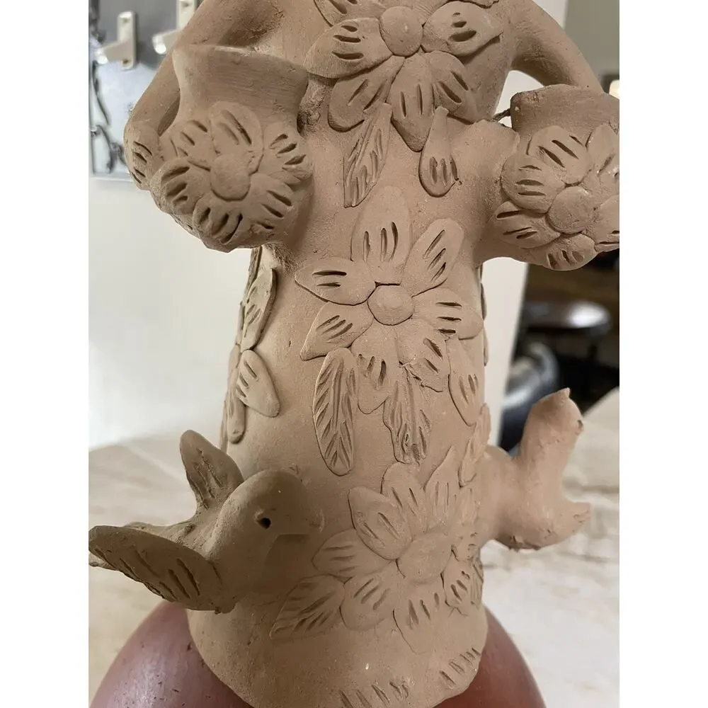Theodora Blanco Style Oaxaca Clay Figurine Of Frida.